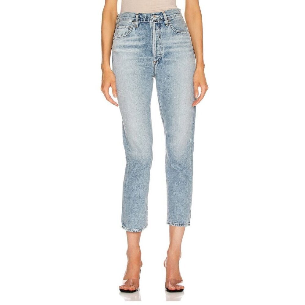 NWT Agolde Double Pocket Riley High Rise Straight Crop Jeans-sz 31
